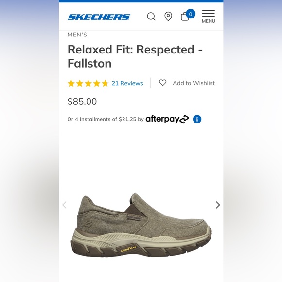 New w/o box men’s Sketchers Relaxed Fit Respected - Fallston. Size 11. Taupe. - Picture 11 of 12